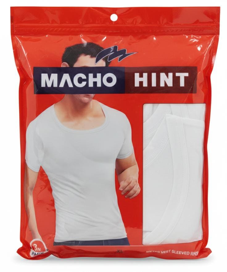 Machohint Men’s Cotton Sleeved Vest – Comfortable Everyday Innerwear, White, Size XL (Pack of 3) - Al Kabayel Discount CentreMachohint Men’s Cotton Sleeved Vest – Comfortable Everyday Innerwear, White, Size XL (Pack of 3)Men's UnderwearsMACHOHINTAl Kabayel Discount Centre