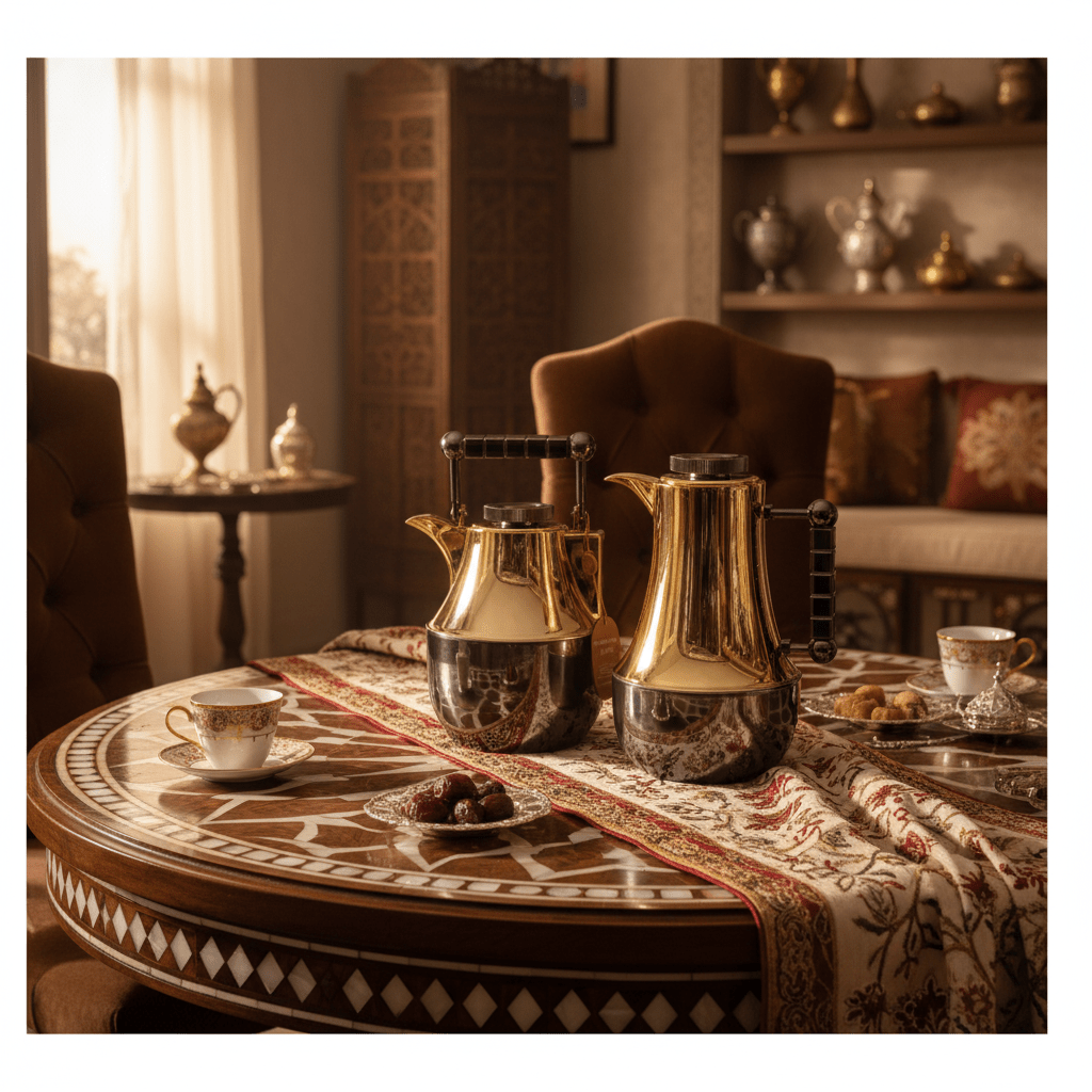 Mahra 1L Vacuum Flask Set – Gold Body with Dark Nickel Accent (2 Pieces) - Al Kabayel Discount CentreMahra 1L Vacuum Flask Set – Gold Body with Dark Nickel Accent (2 Pieces)ThermosMAHRAAl Kabayel Discount Centre