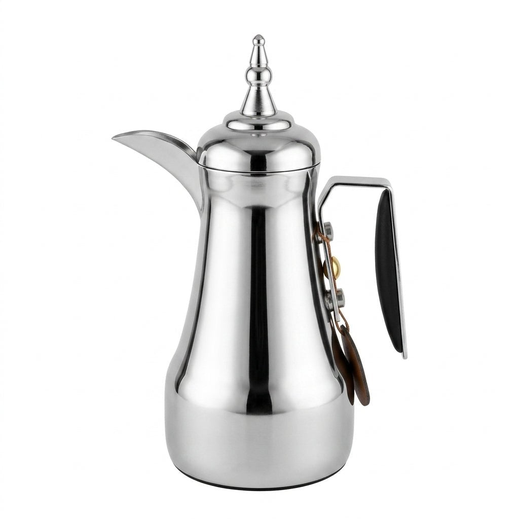 Mahra Vacuum Flask Set 1L + 1L Matt Nickel with Black Handle - Al Kabayel Discount CentreMahra Vacuum Flask Set 1L + 1L Matt Nickel with Black HandleTheromesMAHRAAl Kabayel Discount Centre