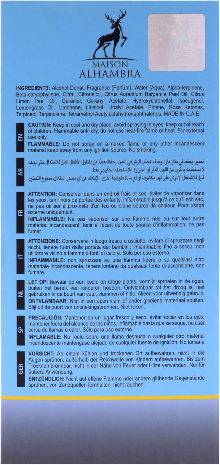 Maison Alhambra Jean Lowe Azure for Unisex Eau de Parfum Spray, 3.4 Ounce / 100 ml - Al Kabayel Discount CentreMaison Alhambra Jean Lowe Azure for Unisex Eau de Parfum Spray, 3.4 Ounce / 100 mlPerfumesMAISON ALHAMBRAAl Kabayel Discount Centre