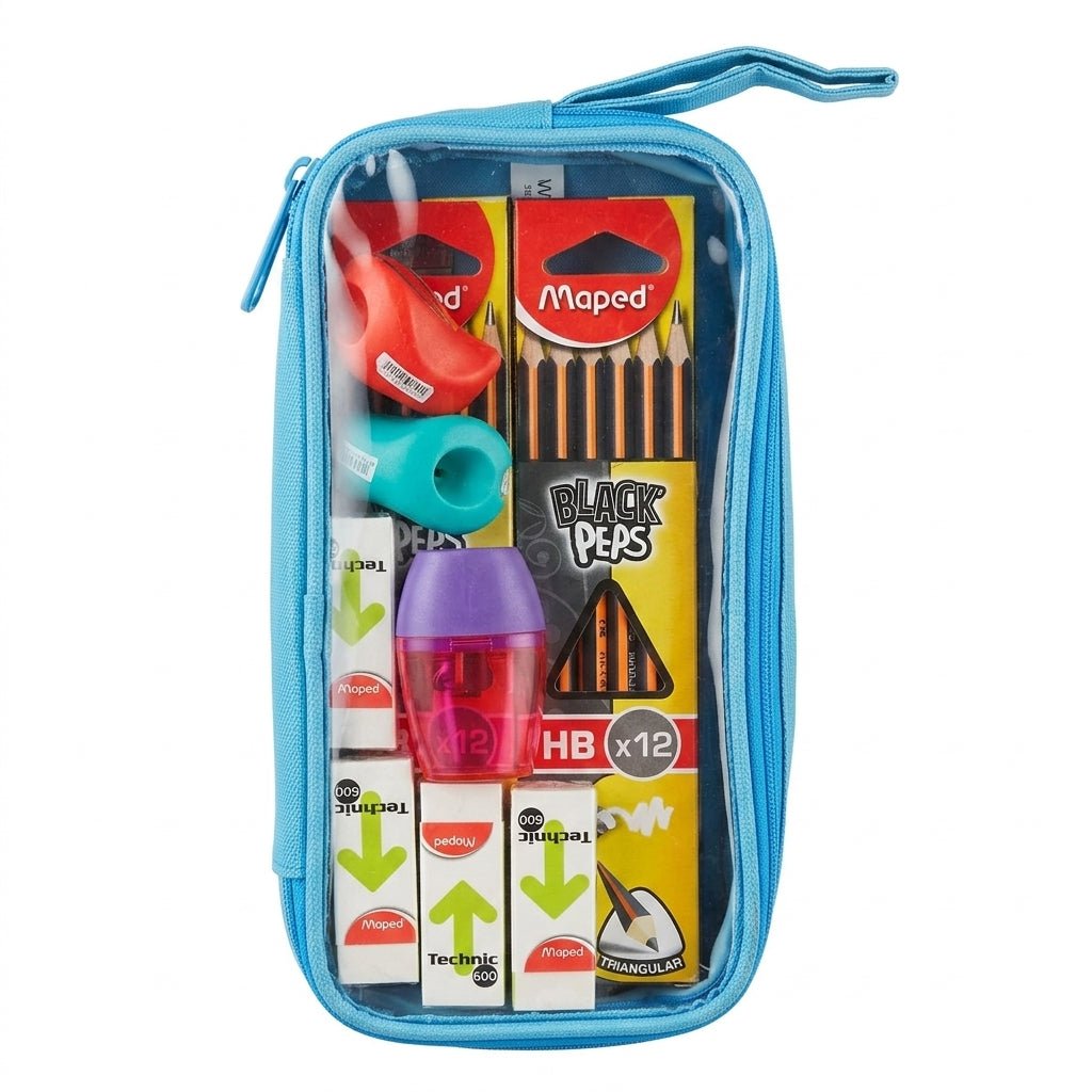 Maped Black Peps HB Pencils, Technic Erasers & Sharpeners Bundle Set Assorted Colors - Al Kabayel Discount CentreMaped Black Peps HB Pencils, Technic Erasers & Sharpeners Bundle Set Assorted ColorsStationeryMAPEDAl Kabayel Discount Centre