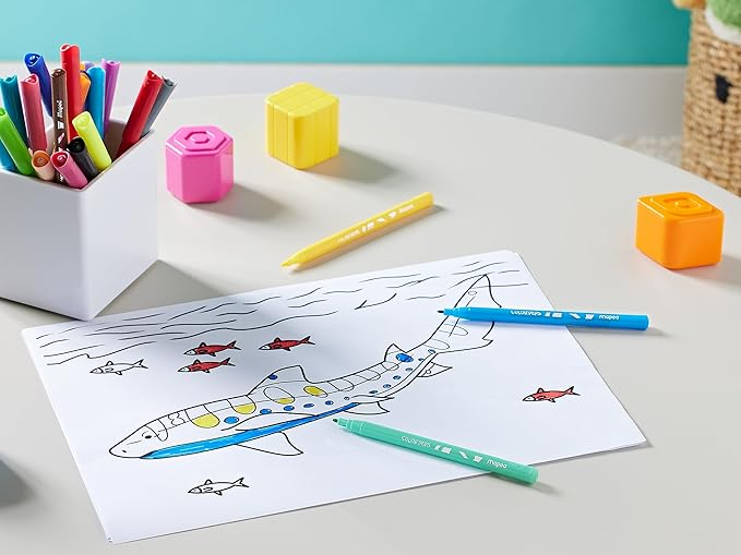 Maped Color 'Peps Ocean Pens With Plastic Pouch Assorted Colors 24 Pack, Multicolor, - Al Kabayel Discount CentreMaped Color 'Peps Ocean Pens With Plastic Pouch Assorted Colors 24 Pack, Multicolor,Color PencilsMAPEDAl Kabayel Discount Centre