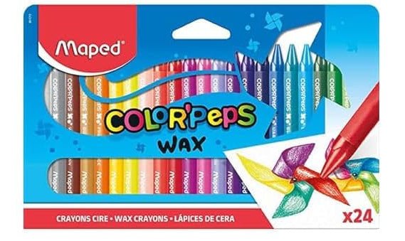 Maped Color'Peps Wax 861013 Wax Crayons Box Of 24 - Al Kabayel Discount CentreMaped Color'Peps Wax 861013 Wax Crayons Box Of 24CrayonsMAPEDAl Kabayel Discount Centre