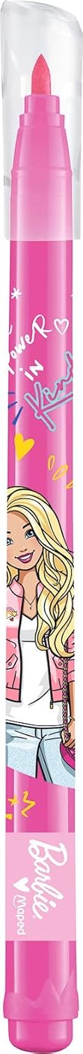 Maped Felt Tip Pens Barbie x12Pcs bright Colours - Fixed Soft Tip:2.8MM - Writing Length > 220MM - Al Kabayel Discount CentreMaped Felt Tip Pens Barbie x12Pcs bright Colours - Fixed Soft Tip:2.8MM - Writing Length > 220MMColor PencilsMAPEDAl Kabayel Discount Centre