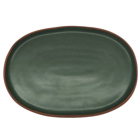 Maria Terracotta Oval Clay Tray - 24cmX17cmX2cm - Green&Clay - Al Kabayel Discount CentreMaria Terracotta Oval Clay Tray - 24cmX17cmX2cm - Green&ClayServing TraysMARIAAl Kabayel Discount Centre