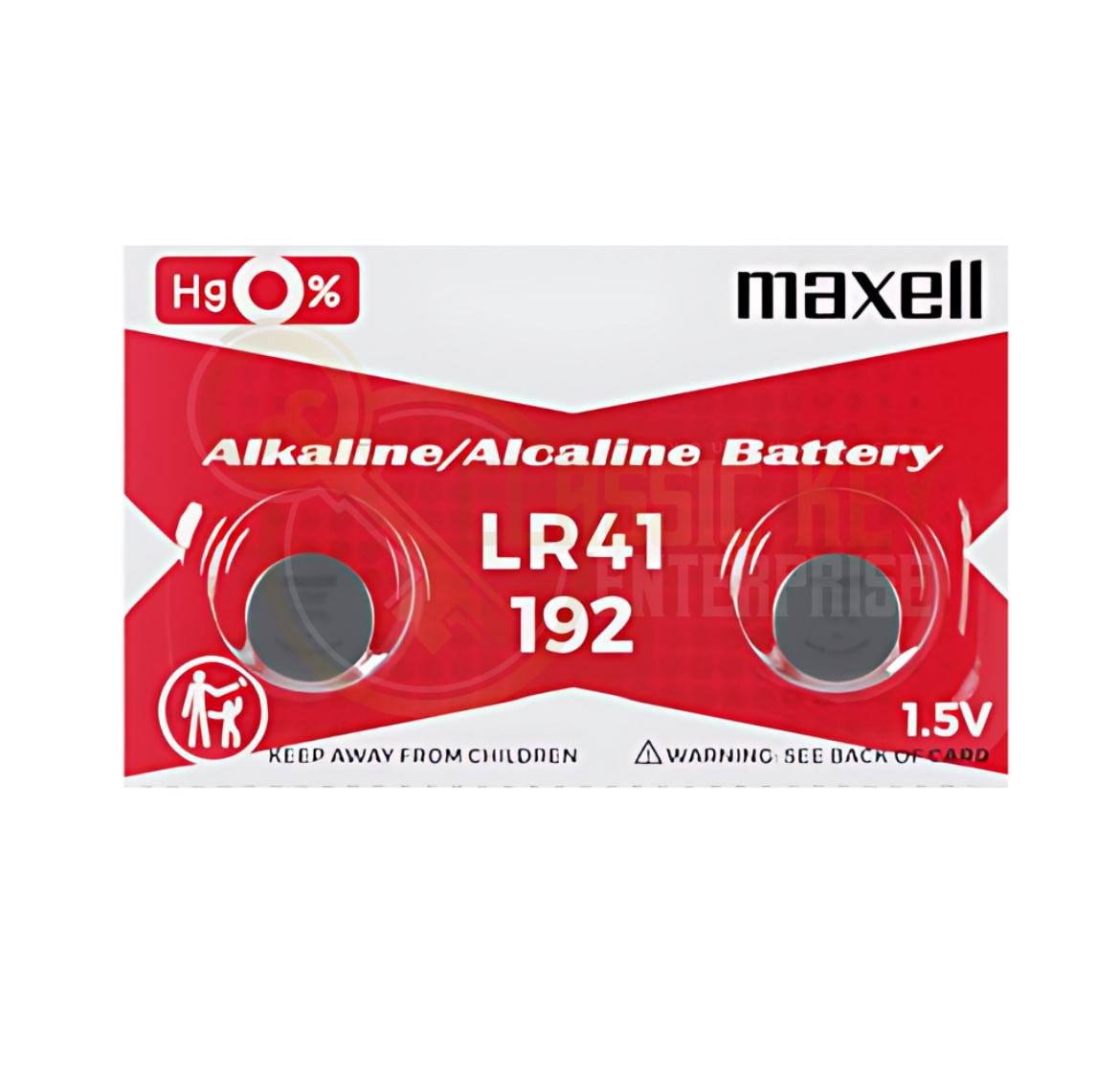 MAXELL LR41/192 Alkaline Coin Cell Battery 1.5V, Pack of 2 - Al Kabayel Discount CentreMAXELL LR41/192 Alkaline Coin Cell Battery 1.5V, Pack of 2BatteriesMAXELLAl Kabayel Discount Centre