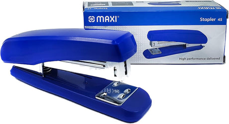Maxi 45 Stapler 30 Sheets Compatible Staple 26/6 & 24/6 - Blue Color - Al Kabayel Discount CentreMaxi 45 Stapler 30 Sheets Compatible Staple 26/6 & 24/6 - Blue ColorPaper Clips, Staples & FastenersMAXIAl Kabayel Discount Centre