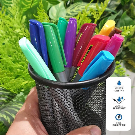 Maxi Creative Permanent Marker Bullet Slim Blister Of 12Pcs Assorted Colours, 40 - 12A - Al Kabayel Discount CentreMaxi Creative Permanent Marker Bullet Slim Blister Of 12Pcs Assorted Colours, 40 - 12APens, Pencils & MarkersMAXIAl Kabayel Discount Centre