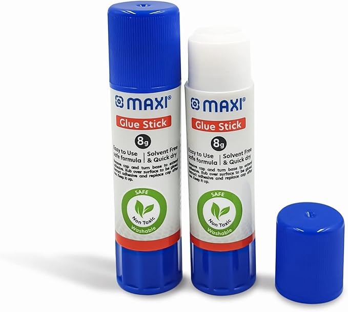 MAXI Glue stick 8G 5pcs and Stationery Tape 18mm 2pcs - Al Kabayel Discount CentreMAXI Glue stick 8G 5pcs and Stationery Tape 18mm 2pcsGlueMAXIAl Kabayel Discount Centre