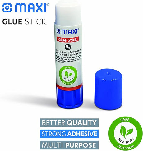 MAXI Glue stick 8G 5pcs and Stationery Tape 18mm 2pcs - Al Kabayel Discount CentreMAXI Glue stick 8G 5pcs and Stationery Tape 18mm 2pcsGlueMAXIAl Kabayel Discount Centre