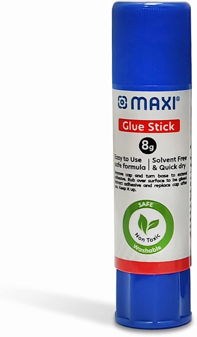 MAXI Glue stick 8G 5pcs and Stationery Tape 18mm 2pcs - Al Kabayel Discount CentreMAXI Glue stick 8G 5pcs and Stationery Tape 18mm 2pcsGlueMAXIAl Kabayel Discount Centre