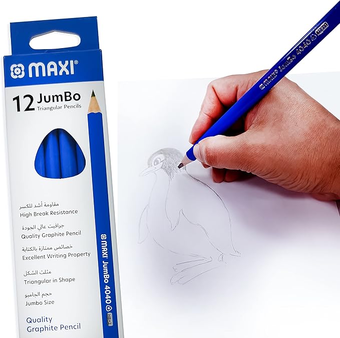 MAXI JUMBO TRI GRAPHITE PENCIL HB BOX OF 12PC - Al Kabayel Discount CentreMAXI JUMBO TRI GRAPHITE PENCIL HB BOX OF 12PCPens, Pencils & MarkersMAXIAl Kabayel Discount Centre