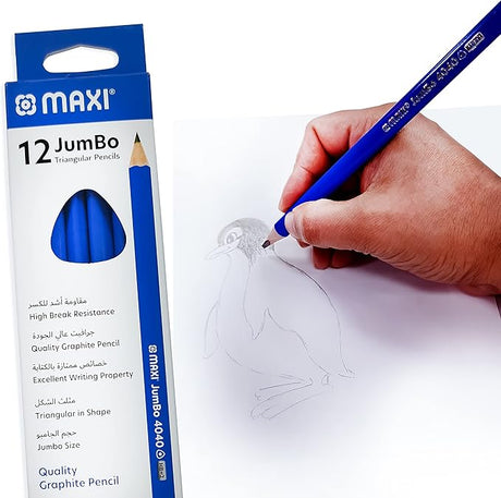 MAXI JUMBO TRI GRAPHITE PENCIL HB BOX OF 12PC - Al Kabayel Discount CentreMAXI JUMBO TRI GRAPHITE PENCIL HB BOX OF 12PCPens, Pencils & MarkersMAXIAl Kabayel Discount Centre