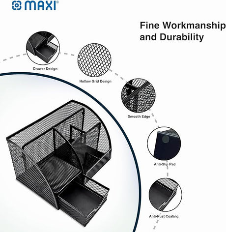 Maxi Mesh Desk Organizer Office Supplies - Al Kabayel Discount CentreMaxi Mesh Desk Organizer Office SuppliesPen Holders & Desk OrganizersMAXIAl Kabayel Discount Centre