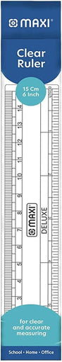 Maxi Mx - Pr15 Plastic Ruler, 15 Cm Size, Clear - Al Kabayel Discount CentreMaxi Mx - Pr15 Plastic Ruler, 15 Cm Size, ClearRulers & Math SetsMAXIAl Kabayel Discount Centre