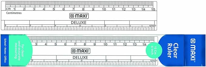 Maxi Mx - Pr15 Plastic Ruler, 15 Cm Size, Clear - Al Kabayel Discount CentreMaxi Mx - Pr15 Plastic Ruler, 15 Cm Size, ClearRulers & Math SetsMAXIAl Kabayel Discount Centre