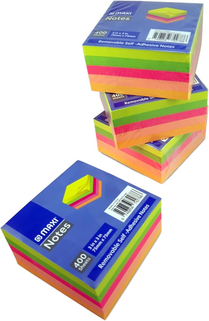 Maxi Sticky Notes 75X75Mm 400 Sheets - Al Kabayel Discount CentreMaxi Sticky Notes 75X75Mm 400 SheetsMAXIAl Kabayel Discount Centre