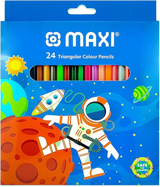 Maxi Triangular Colour Pencils 24 Colour In A Cardboard Box - Al Kabayel Discount CentreMaxi Triangular Colour Pencils 24 Colour In A Cardboard BoxColor PencilsMAXIAl Kabayel Discount Centre