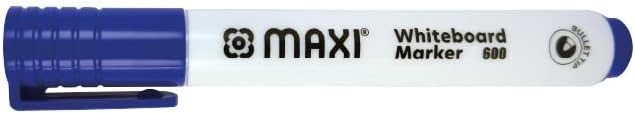 Maxi Whiteboard Marker Bullet Tip Box Of 10Pc Blue, Erasable Markers Great For Kids Adult Student, School, Home, And Office - Al Kabayel Discount CentreMaxi Whiteboard Marker Bullet Tip Box Of 10Pc Blue, Erasable Markers Great For Kids Adult Student, School, Home, And OfficePens, Pencils & MarkersMAXIAl Kabayel Discount Centre