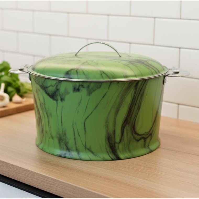 MAXIMA LARGE CAPACITY HOT POT – 5000ML PREMIUM STAINLESS STEEL DOUBLE WALL FOOD WARMER IN RUSTIC GREEN COLOR FOR KEEPING MEALS HOT & FRESH LONGER - Al Kabayel Discount CentreMAXIMA LARGE CAPACITY HOT POT – 5000ML PREMIUM STAINLESS STEEL DOUBLE WALL FOOD WARMER IN RUSTIC GREEN COLOR FOR KEEPING MEALS HOT & FRESH LONGERCasserolesMAXIMAAl Kabayel Discount Centre