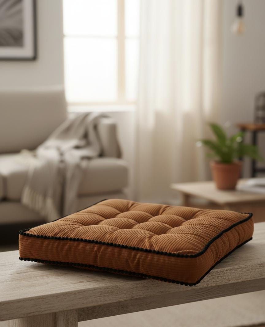 MaximHome Premium Velour Fabric Square Cushion with Black Border – Bright Orange Modern Home Cushion, 40×40×7 cm - Al Kabayel Discount CentreMaximHome Premium Velour Fabric Square Cushion with Black Border – Bright Orange Modern Home Cushion, 40×40×7 cmFloor Pillows & CushionsMAXIHOMEAl Kabayel Discount Centre