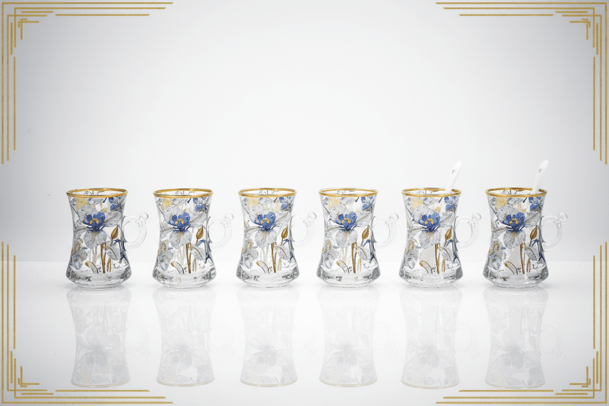 Mayflower 29pcs Tea & Coffee Set Ceramic&Glass Elegent Flower Design White With Silver - Al Kabayel Discount CentreMayflower 29pcs Tea & Coffee Set Ceramic&Glass Elegent Flower Design White With SilverTea SetsMAYFLOWERAl Kabayel Discount Centre