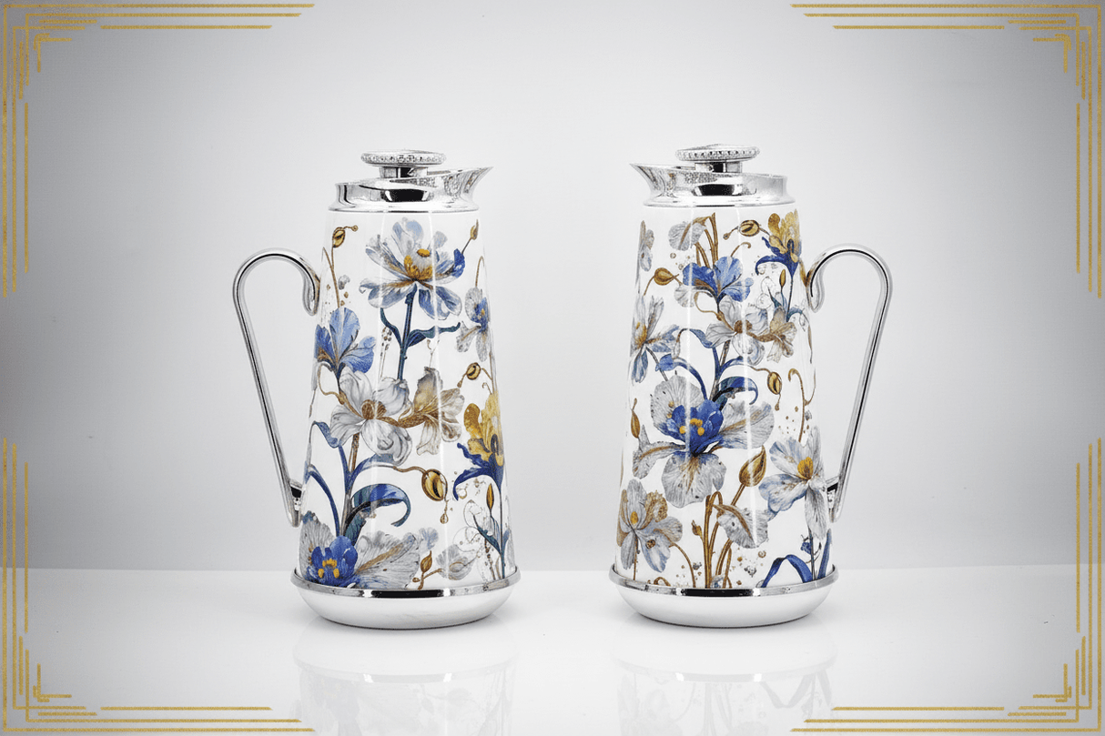 Mayflower 29pcs Tea & Coffee Set Ceramic&Glass Elegent Flower Design White With Silver - Al Kabayel Discount CentreMayflower 29pcs Tea & Coffee Set Ceramic&Glass Elegent Flower Design White With SilverTea SetsMAYFLOWERAl Kabayel Discount Centre