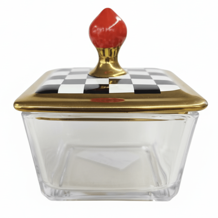 Mayflower Glass Candy Jar with Ceramic Lid – 10 × 10 cm, Black & White Tabletop Jar - Al Kabayel Discount CentreMayflower Glass Candy Jar with Ceramic Lid – 10 × 10 cm, Black & White Tabletop JarJars & Food SaversMAYFLOWERAl Kabayel Discount Centre