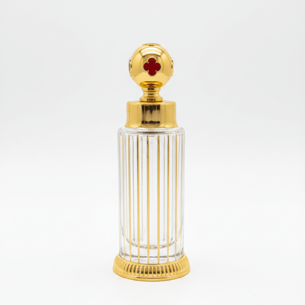 Mayflower Glass Perfume Bottle with Gold Metal Base – 250ml - Green / Pink / Red / Navy Blue - Al Kabayel Discount CentreMayflower Glass Perfume Bottle with Gold Metal Base – 250ml - Green / Pink / Red / Navy BluePerfume BottlesMAYFLOWERAl Kabayel Discount Centre