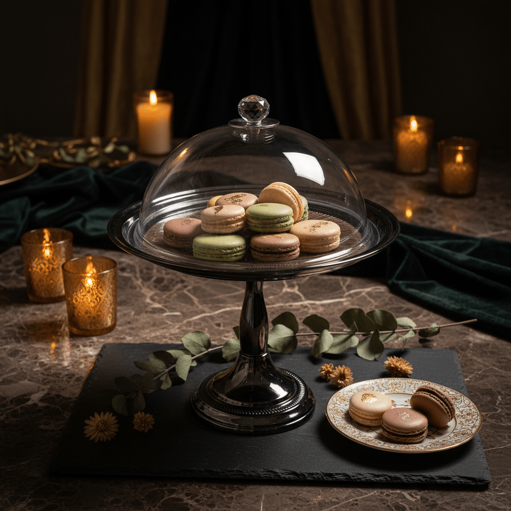 MayFlower NoirServe Tinted Black Footed Metal Serving Tray with Acrylic Lid Modern Display Tray 20cm - Al Kabayel Discount CentreMayFlower NoirServe Tinted Black Footed Metal Serving Tray with Acrylic Lid Modern Display Tray 20cmServing TraysMAYFLOWERAl Kabayel Discount Centre