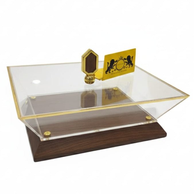 Mayflower Premium 4 - Compartment Acrylic Sweet Box with Wooden Base – 30×26 cm - Al Kabayel Discount CentreMayflower Premium 4 - Compartment Acrylic Sweet Box with Wooden Base – 30×26 cmJars & Food SaversMAYFLOWERAl Kabayel Discount Centre
