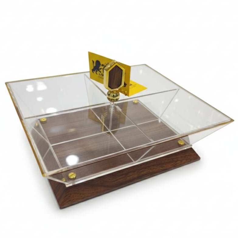 Mayflower Quad Delight Acrylic Candy Box with Wooden Stand – 30×26 cm - Al Kabayel Discount CentreMayflower Quad Delight Acrylic Candy Box with Wooden Stand – 30×26 cmJars & Food SaversMAYFLOWERAl Kabayel Discount Centre
