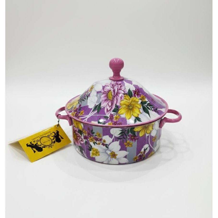 MayFlower Stainless Steel Hot Pot 1500ml – Violet Floral Design, Thermal Food Serving Container - Al Kabayel Discount CentreMayFlower Stainless Steel Hot Pot 1500ml – Violet Floral Design, Thermal Food Serving ContainerCasserolesMAYFLOWERAl Kabayel Discount Centre