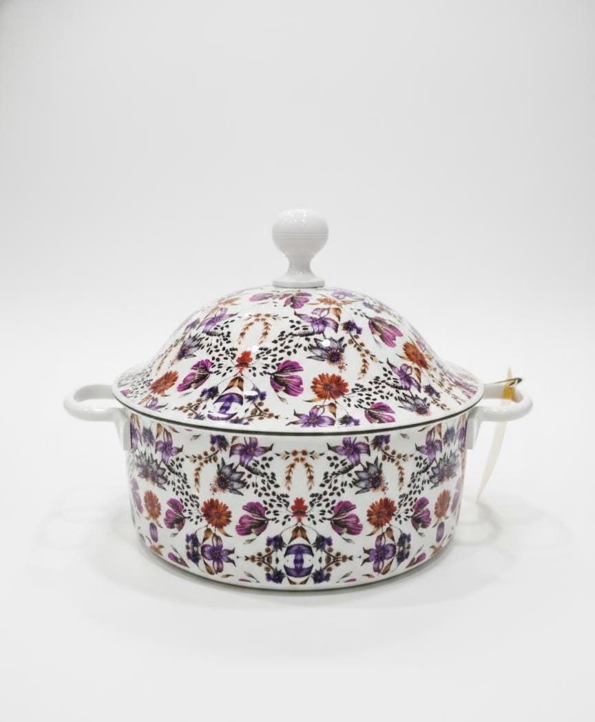 MayFlower Stainless Steel Hot Pot 2500ml – White Floral Pattern, Insulated Food Container - Al Kabayel Discount CentreMayFlower Stainless Steel Hot Pot 2500ml – White Floral Pattern, Insulated Food ContainerCasserolesMAYFLOWERAl Kabayel Discount Centre