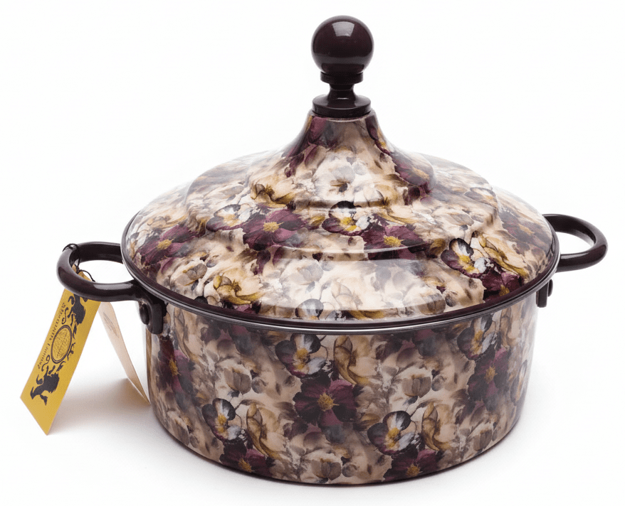 MayFlower Stainless Steel Thermal Hot Pot 2.5L – Beige with Violet Floral Design - Al Kabayel Discount CentreMayFlower Stainless Steel Thermal Hot Pot 2.5L – Beige with Violet Floral DesignCasserolesMAYFLOWERAl Kabayel Discount Centre