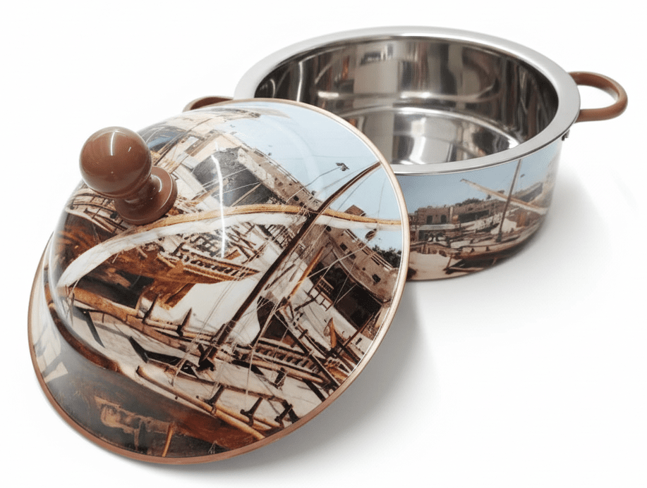 MayFlower Stainless Steel Thermal Hot Pot 2.5L – Brown Old Dubai Design - Al Kabayel Discount CentreMayFlower Stainless Steel Thermal Hot Pot 2.5L – Brown Old Dubai DesignCasserolesMAYFLOWERAl Kabayel Discount Centre