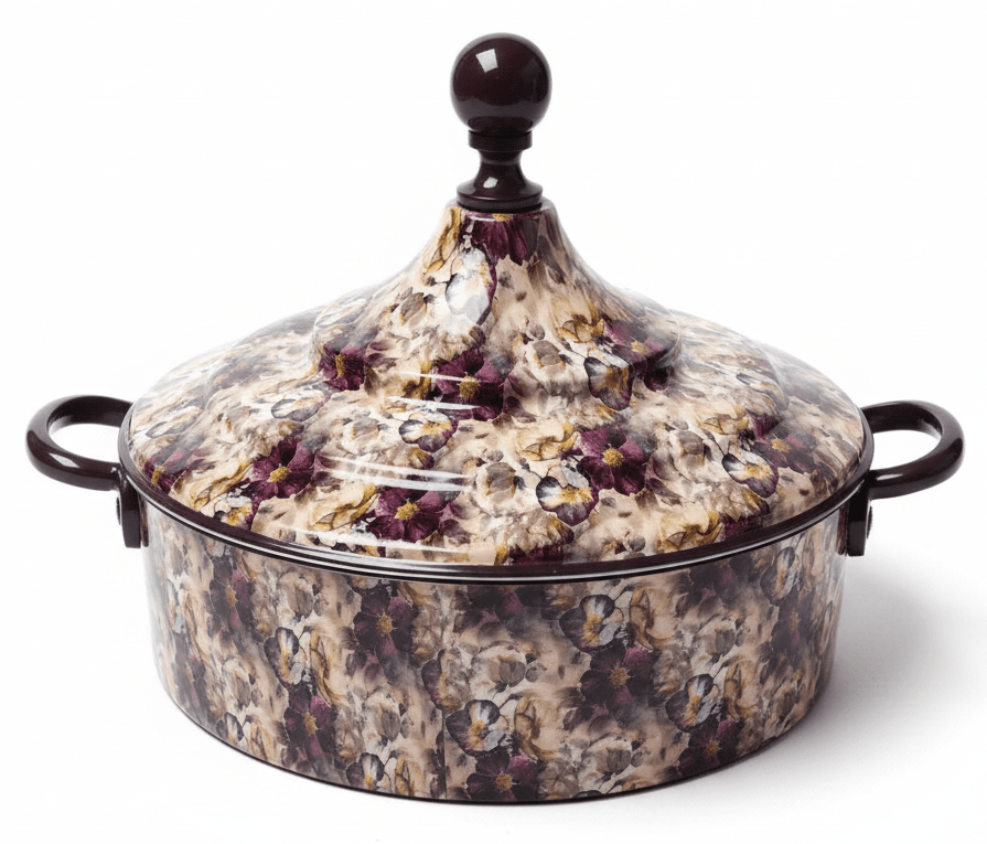 MayFlower Stainless Steel Thermal Hot Pot 5L – Beige with Violet Floral Design - Al Kabayel Discount CentreMayFlower Stainless Steel Thermal Hot Pot 5L – Beige with Violet Floral DesignCasserolesMAYFLOWERAl Kabayel Discount Centre