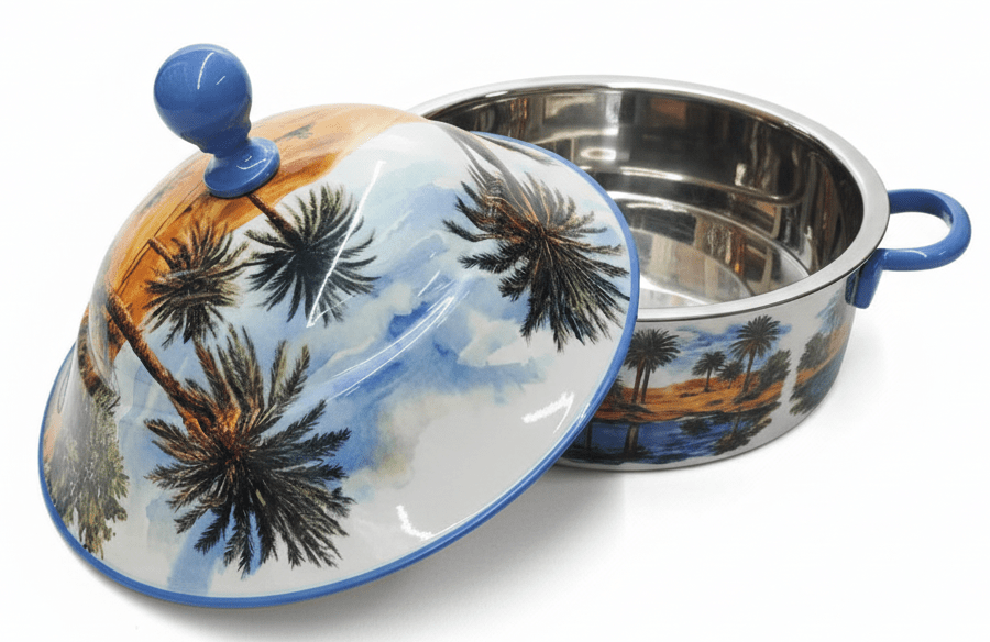 MayFlower Stainless Steel Thermal Hot Pot 5L – Blue Nature Design - Al Kabayel Discount CentreMayFlower Stainless Steel Thermal Hot Pot 5L – Blue Nature DesignCasserolesMAYFLOWERAl Kabayel Discount Centre