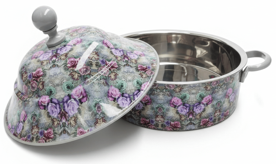 MayFlower Stainless Steel Thermal Hot Pot 5L – Gray Floral Design - Al Kabayel Discount CentreMayFlower Stainless Steel Thermal Hot Pot 5L – Gray Floral DesignCasserolesMAYFLOWERAl Kabayel Discount Centre