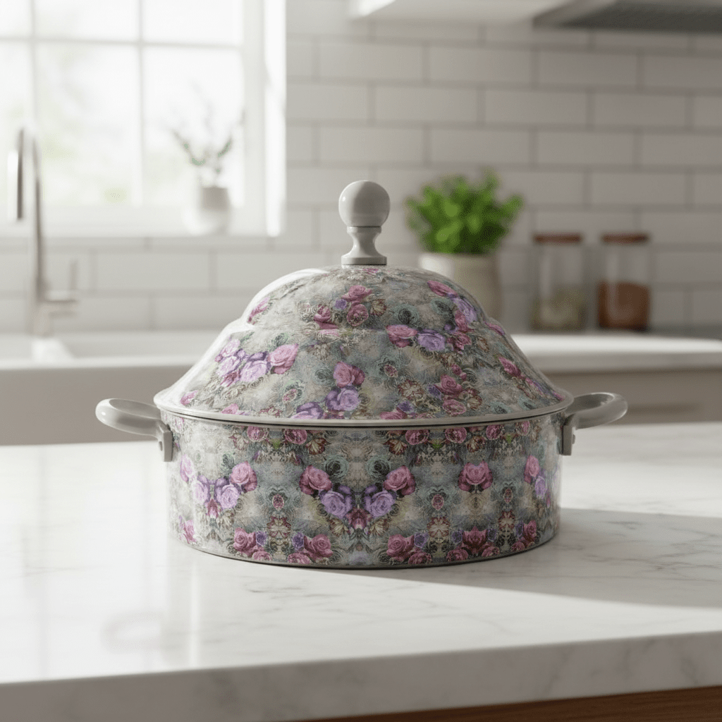 MayFlower Stainless Steel Thermal Hot Pot 5L – Gray Floral Design - Al Kabayel Discount CentreMayFlower Stainless Steel Thermal Hot Pot 5L – Gray Floral DesignCasserolesMAYFLOWERAl Kabayel Discount Centre