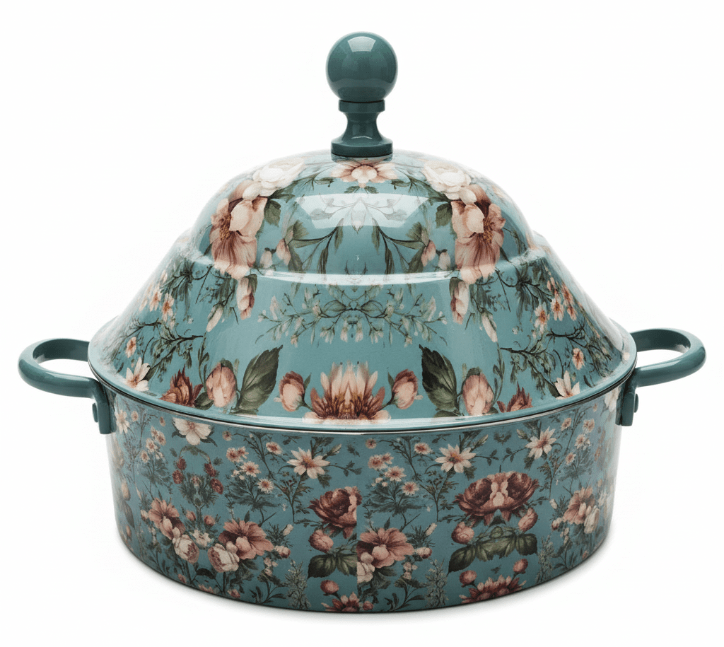 MayFlower Stainless Steel Thermal Hot Pot 5L – Green Leaf & Flower Design - Al Kabayel Discount CentreMayFlower Stainless Steel Thermal Hot Pot 5L – Green Leaf & Flower DesignCasserolesMAYFLOWERAl Kabayel Discount Centre