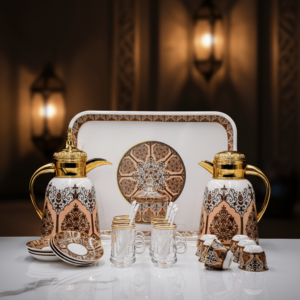 Mayflower White & Gold Elegant Tea and Coffee Serving Collection for Luxury Hospitality – 29 Pieces - Al Kabayel Discount CentreMayflower White & Gold Elegant Tea and Coffee Serving Collection for Luxury Hospitality – 29 PiecesTea SetsMAYFLOWERAl Kabayel Discount Centre
