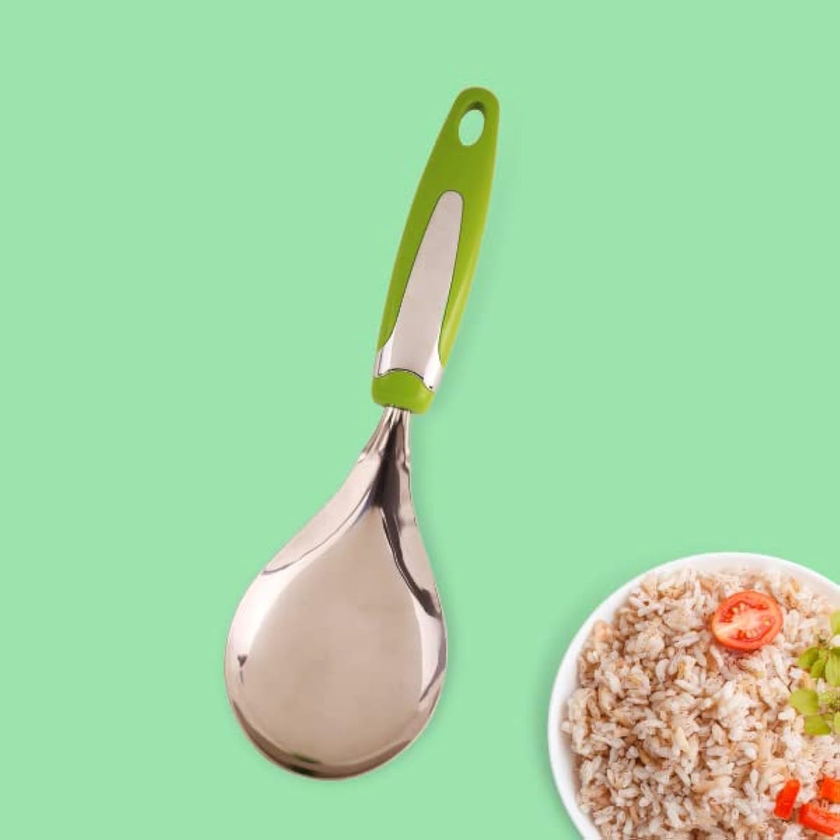 Meadows Rice Laddle, Green/Silver - Al Kabayel Discount CentreMeadows Rice Laddle, Green/Silvercookware accessoriesMEADOWSAl Kabayel Discount Centre