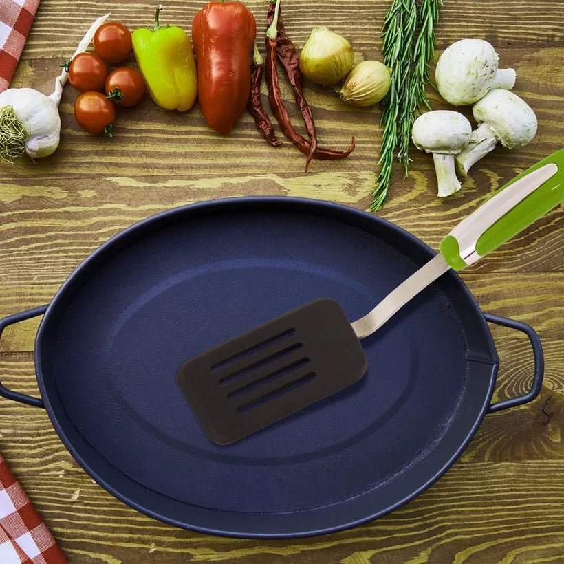 Meadows Stainless Steel Non - Stick Nylon Turner - 30cmX7cm - Green&Grey - Al Kabayel Discount CentreMeadows Stainless Steel Non - Stick Nylon Turner - 30cmX7cm - Green&GreyKitchen Utensils & GadgetsMEADOWSAl Kabayel Discount Centre