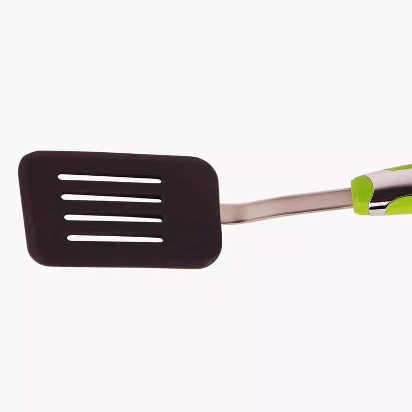 Meadows Stainless Steel Non - Stick Nylon Turner - 30cmX7cm - Green&Grey - Al Kabayel Discount CentreMeadows Stainless Steel Non - Stick Nylon Turner - 30cmX7cm - Green&GreyKitchen Utensils & GadgetsMEADOWSAl Kabayel Discount Centre