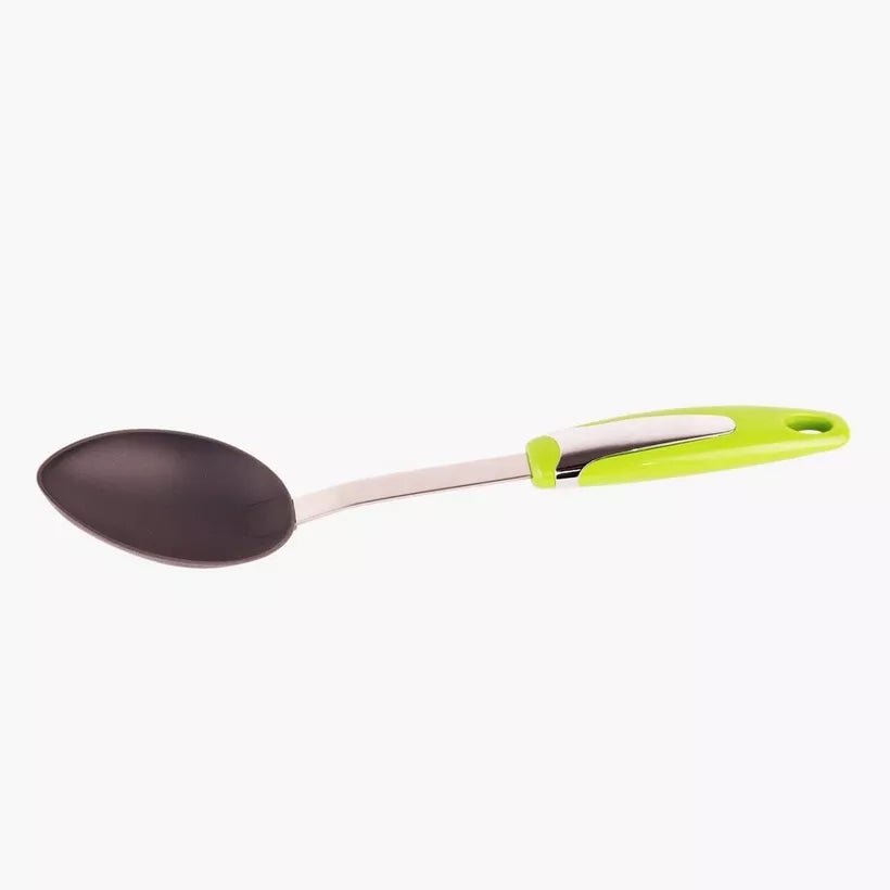 Meadows Stainless Steel Non Stick Spoon Nylon - 32cmX6cm - Green/Grey - Al Kabayel Discount CentreMeadows Stainless Steel Non Stick Spoon Nylon - 32cmX6cm - Green/GreyCookware AccessoriesMEADOWSAl Kabayel Discount Centre