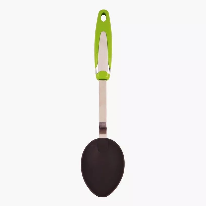 Meadows Stainless Steel Non Stick Spoon Nylon - 32cmX6cm - Green/Grey - Al Kabayel Discount CentreMeadows Stainless Steel Non Stick Spoon Nylon - 32cmX6cm - Green/GreyCookware AccessoriesMEADOWSAl Kabayel Discount Centre