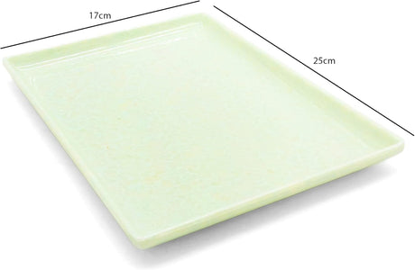 Melamine Rectangle Serving Tray 25x17cm, Light Green Color Marble Designed Texture Plates Rectangular Shape Pattern Healthy Platter Tray Kitchen Product Premium Multipurpose Use Accessories - Al Kabayel Discount CentreMelamine Rectangle Serving Tray 25x17cm, Light Green Color Marble Designed Texture Plates Rectangular Shape Pattern Healthy Platter Tray Kitchen Product Premium Multipurpose Use AccessoriesAl Kabayel Discount CenterAl Kabayel Discount Centre