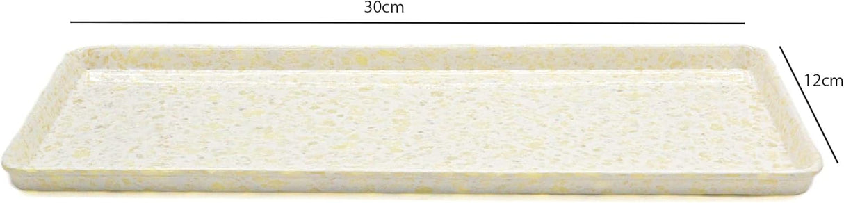 Melamine Rectangle Serving Tray 30x12cm, Off - White Color Marble Designed Texture Plates Rectangular Shape Pattern Healthy Platter Tray Kitchen Product Premium Multipurpose Use Accessories - Al Kabayel Discount CentreMelamine Rectangle Serving Tray 30x12cm, Off - White Color Marble Designed Texture Plates Rectangular Shape Pattern Healthy Platter Tray Kitchen Product Premium Multipurpose Use AccessoriesAl Kabayel Discount CenterAl Kabayel Discount Centre