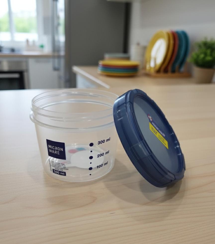 MICRON 500ml Plastic Canister – Transparent Food Storage Jar with Gray Lid, Airtight & Durable - Al Kabayel Discount CentreMICRON 500ml Plastic Canister – Transparent Food Storage Jar with Gray Lid, Airtight & DurableOrganizers & AccessoriesMICRONAl Kabayel Discount Centre